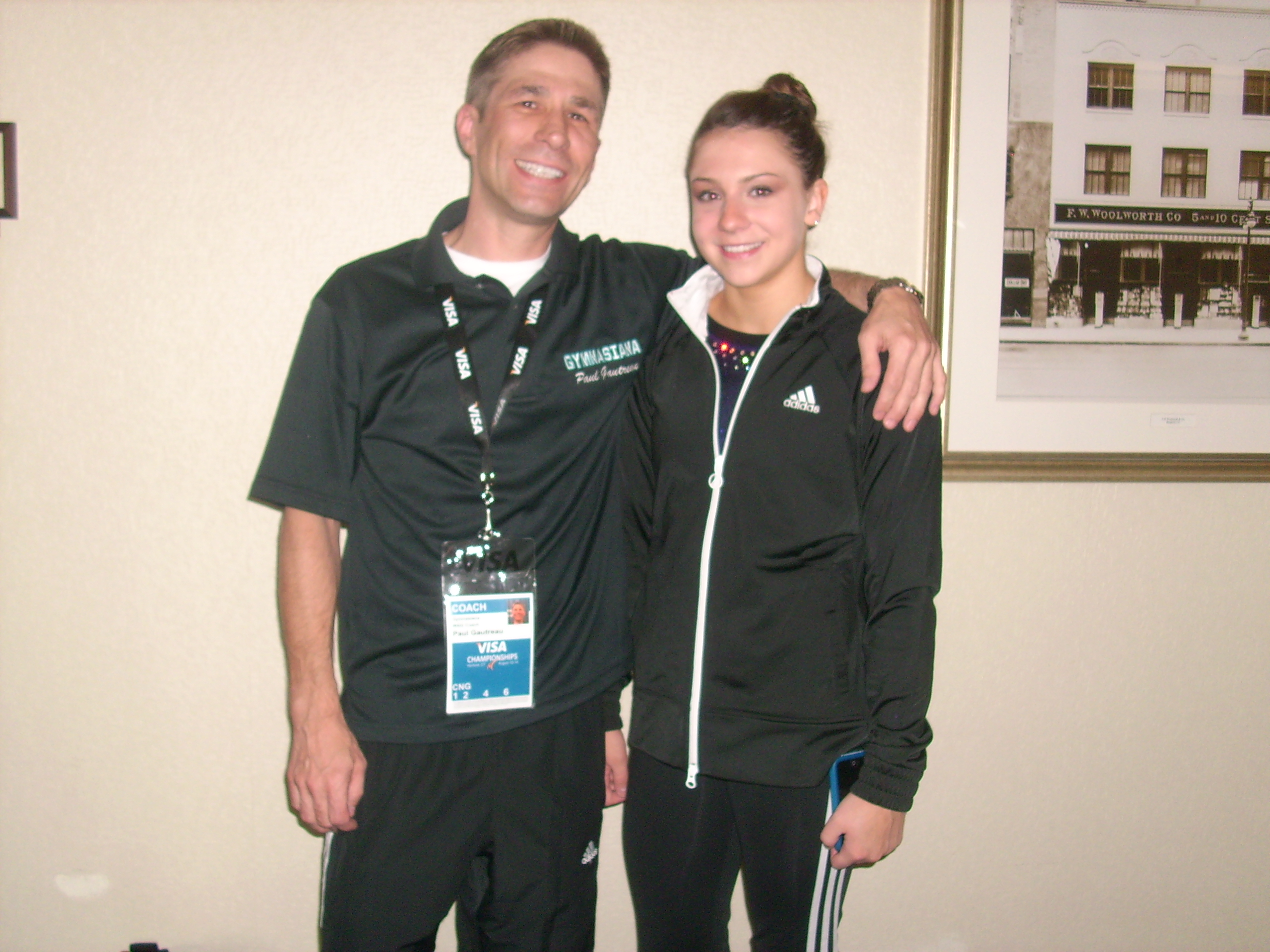 Me and Rheagan Courville just before the 1st night of 2010 Nationals
